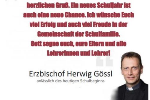 Grußwort des Erzbischofs