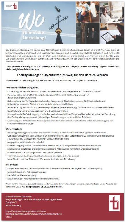Stellenausschreibung_facilitymanager