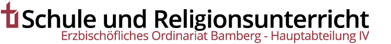 Kopfgrafik auf der Homepage der Hauptabteilung Schule und Religionsunterricht des Erzb. Ordinariats
